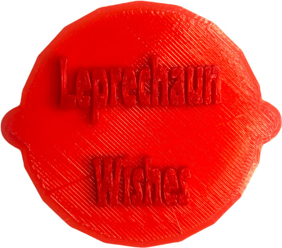 Leprechaun Wishes, St. Patrick's Day Cake and Biscuit Embosser Fondant Stamp