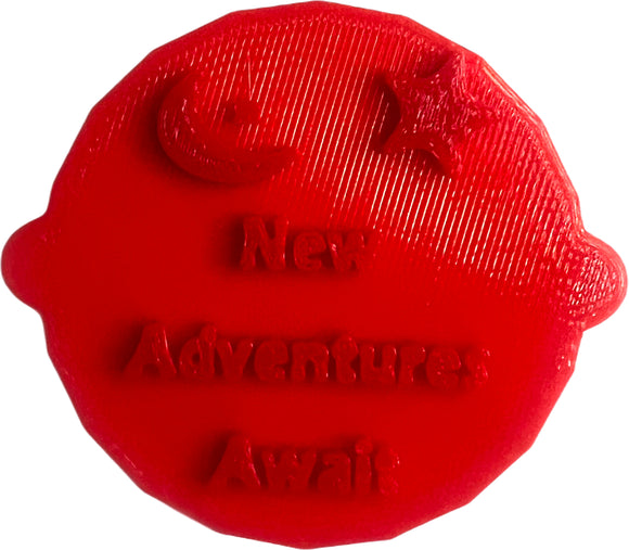 New Adventures Await Cake and Biscuit Embosser Fondant Stamp
