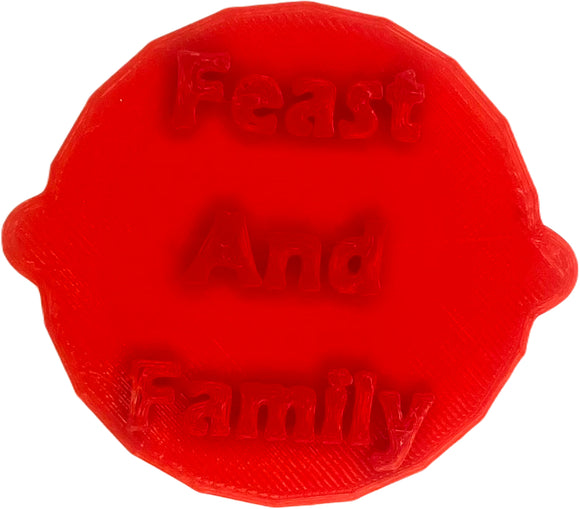 Feast and Family, Thanksgiving Festive Turkey Cake and Biscuit Embosser Stamp