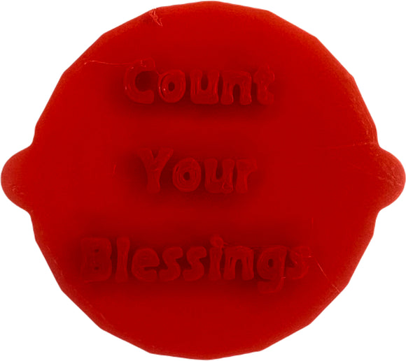 Count Your Blessings, Thanksgiving Festive Turkey Cake and Biscuit Embosser Stamp