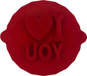 "I Love You" Cake and Biscuit Embosser Stamp