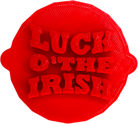 Luck o' the Irish St. Patrick's Day Cake and Biscuit Embosser Stamp