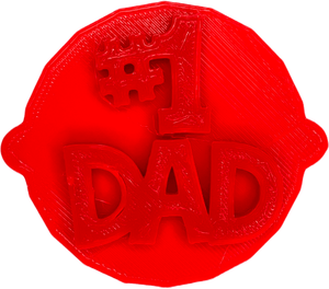 No1 Dad Father's Day Cake and Biscuit Embosser Stamp