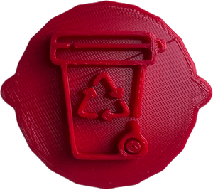 Recycling Can Earth Day Cake and Biscuit Embosser Stamp