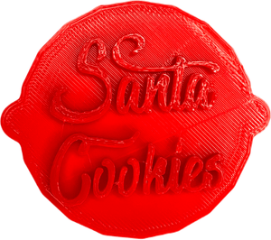 Santa Cookies Christmas Cake and Biscuit Embosser Stamp