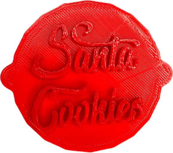 Santa Cookies Christmas Cake and Biscuit Embosser Stamp