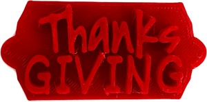 Thanksgiving Festive Turkey Cake and Biscuit Embosser Stamp