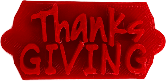Thanksgiving Festive Turkey Cake and Biscuit Embosser Stamp