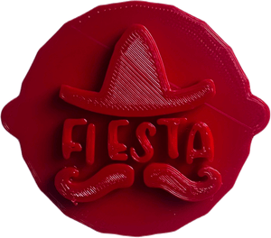 Vibrant Fiesta Cinco de Mayo Cake and Biscuit Embosser Stamp
