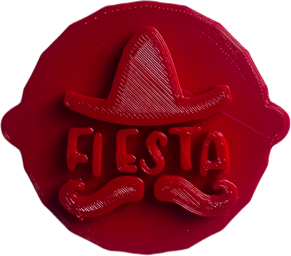 Vibrant Fiesta Cinco de Mayo Cake and Biscuit Embosser Stamp