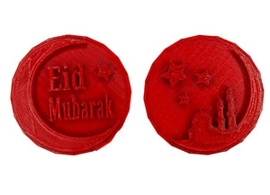 Eid Mubarak Cookie Embosser Stamp Set's used for pressing fondant icing and cake embossing