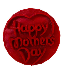 Happy Mother’s Day Cookie Embosser Stamp Single used for pressing fondant icing and cake embossing