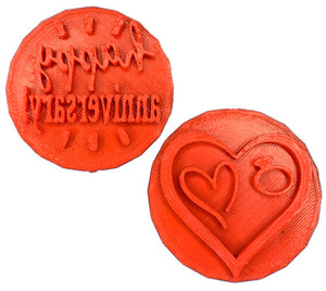 Happy Anniversary cupcake/cookie embossing stamp