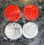 Happy Anniversary cupcake/cookie embossing stamp