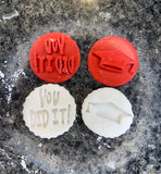 Happy Graduation cupcake/cookie embossing stamp set