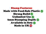 Ramadan Mubarak Cookie Embosser Stamp Set's used for pressing fondant icing and cake embossing