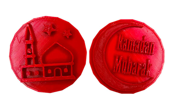 Ramadan Mubarak Cookie Embosser Stamp Set's used for pressing fondant icing and cake embossing